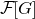 script upper F left bracket upper G right bracket