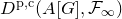 upper D Superscript normal p comma normal c Baseline left parenthesis upper A left bracket upper G right bracket comma script upper F Subscript normal infinity Baseline right parenthesis