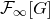script upper F Subscript normal infinity Baseline left bracket upper G right bracket