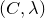 left parenthesis upper C comma lamda right parenthesis