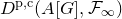 upper D Superscript normal p comma normal c Baseline left parenthesis upper A left bracket upper G right bracket comma script upper F Subscript normal infinity Baseline right parenthesis