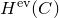upper H Superscript normal e normal v Baseline left parenthesis upper C right parenthesis