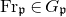Fr Subscript German p Baseline element of upper G Subscript German p