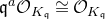 German q Superscript a Baseline script upper O Subscript upper K Sub Subscript German q Baseline approximately equals script upper O Subscript upper K Sub Subscript German q