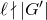 script l does not divide StartAbsoluteValue upper G Superscript prime Baseline EndAbsoluteValue