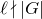 script l does not divide StartAbsoluteValue upper G EndAbsoluteValue