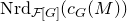 normal upper N normal r normal d Subscript script upper F left bracket upper G right bracket Baseline left parenthesis c Subscript upper G Baseline left parenthesis upper M right parenthesis right parenthesis