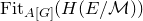 Fit Subscript upper A left bracket upper G right bracket Baseline left parenthesis upper H left parenthesis upper E divided by script upper M right parenthesis right parenthesis