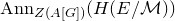 upper A normal n normal n Subscript upper Z left parenthesis upper A left bracket upper G right bracket right parenthesis Baseline left parenthesis upper H left parenthesis upper E divided by script upper M right parenthesis right parenthesis