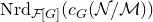 normal upper N normal r normal d Subscript script upper F left bracket upper G right bracket Baseline left parenthesis c Subscript upper G Baseline left parenthesis script upper N divided by script upper M right parenthesis right parenthesis