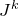 upper J Superscript k