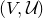 left parenthesis upper V comma script upper U right parenthesis