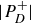 StartAbsoluteValue upper P Subscript upper D Superscript plus Baseline EndAbsoluteValue