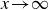 x right arrow normal infinity
