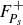 upper F Subscript upper P Sub Subscript s Superscript plus