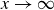 x right arrow normal infinity