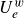 upper U Subscript e Superscript w