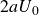 2 a upper U 0