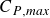 upper C Subscript upper P comma italic max