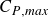upper C Subscript upper P comma italic max