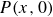 upper P left parenthesis x comma 0 right parenthesis