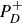 upper P Subscript upper D Superscript plus