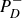 upper P Subscript upper D Superscript minus