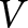 upper V