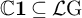 double struck upper C Baseline bold 1 subset of or equal to script upper L normal upper G