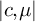 StartAbsoluteValue c comma mu EndAbsoluteValue