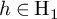 h element of normal upper H 1