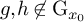 g comma h not an element of normal upper G Subscript x 0 Baseline