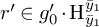 r prime element of g prime 0 dot normal upper H Subscript y overbar Sub Subscript 1 Superscript y overbar Super Subscript 1