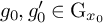 g 0 comma g prime 0 element of normal upper G Subscript x 0 Baseline