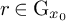 r element of normal upper G Subscript x 0