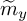 m overtilde Subscript y