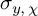 sigma Subscript y comma chi