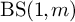 upper B upper S left parenthesis 1 comma m right parenthesis