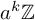 a Superscript k Baseline double struck upper Z
