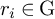 r Subscript i Baseline element of normal upper G