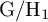 normal upper G divided by normal upper H 1