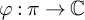 phi colon pi right arrow double struck upper C