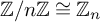 double struck upper Z divided by n double struck upper Z approximately equals double struck upper Z Subscript n