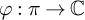phi colon pi right arrow double struck upper C