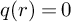q left parenthesis r right parenthesis equals 0