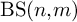 upper B upper S left parenthesis n comma m right parenthesis