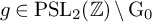 g element of upper P upper S upper L 2 left parenthesis double struck upper Z right parenthesis minus normal upper G 0