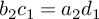b 2 c 1 equals a 2 d 1