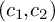 left parenthesis c 1 comma c 2 right parenthesis