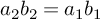 a 2 b 2 equals a 1 b 1